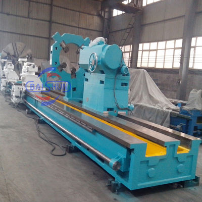 Diameter Swing 2500mm Khusus Tugas Berat Ukuran Besar Lathe Horizontal Untuk Pekerjaan Perbaikan Ram