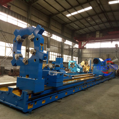 Horisontal 75T Bantalan Tugas Berat Lathe Mesin Alat konvensional Turning Torno