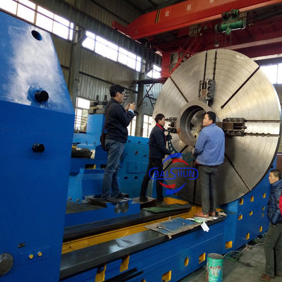 Besar Swing Diameter Roll Horizontal Berputar Lathe Torno Heavy Duty Cutting Lathe