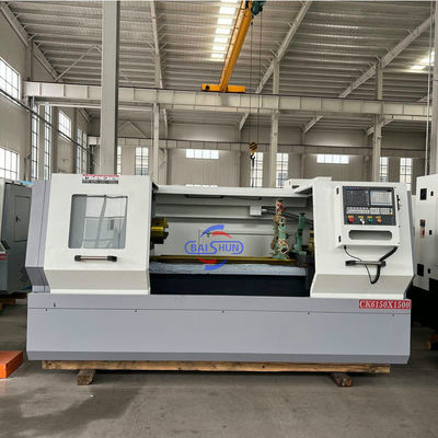 Mesin Bubut CNC Tempat Tidur Datar CK6150, Ayunan 500mm, Benda Kerja 1500mm