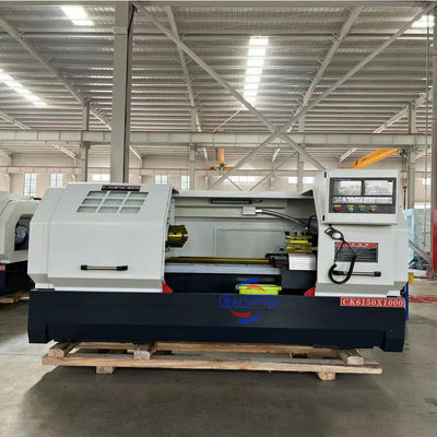 Mesin Bubut CNC CK6150 Flat Bed 500mm Ayunan 1500mm Benda Kerja