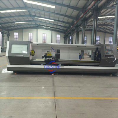 Mesin Bubut CNC Tempat Tidur Datar 500mm Swing 1500mm Benda Kerja