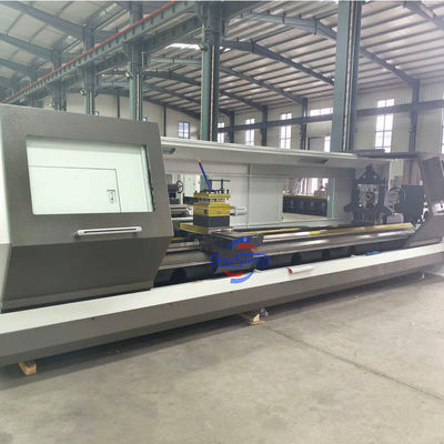 CK6150 Bubut CNC 500mm Pembubutan Logam Tempat Tidur Datar Ayun