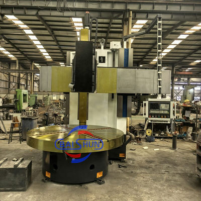 Tinggi Precision Besar Turret Lathe CNC Carousel Vertikal Mesin Lathe Untuk Logam