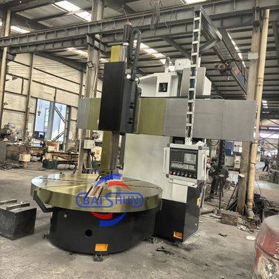 Pekerjaan logam Kolom tunggal VTL Turret vertikal Mesin bubut CNC Alat mesin bubut