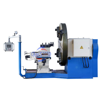 Otomatis Precision Flange Lathe Machine Heavy Duty Horizontal Turning 4 Posisional Tool Post