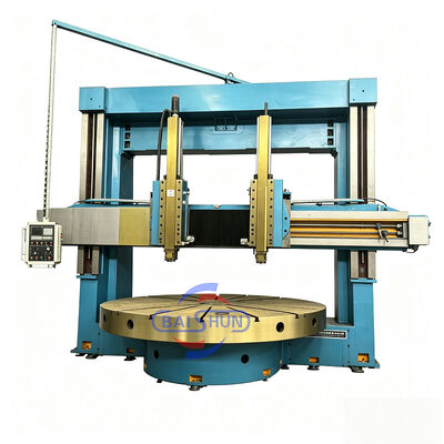 Precision Diameter Besar CNC Carousel Lathe Vertikal Mesin Lathe Dengan 4500mm Worktable